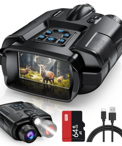 Night Vision Goggles 2000ft Infrared Binoculars + 64gb