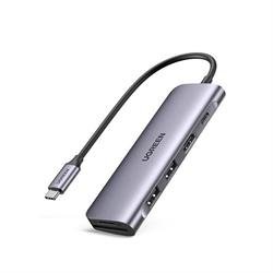 Ugreen 7 in 1 Multifunction Adapter, USB-C To USB 3.0 A + USB-C + 4K HDMI (UG- 15214)