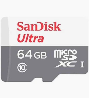SanDisk Ultra microSD Card 100MB/s Without Adapter – 64GB (SDSQUNR-064G-GN3MN)